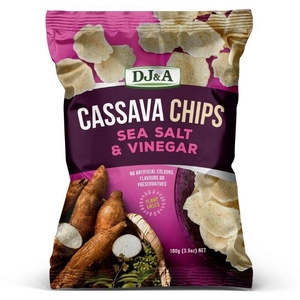 DJ&A Cassava Vegetable Chips Sea Salt and Vinegar 100g