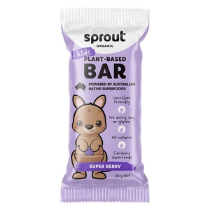 Sprout Organic Kids Snack Bar Super Berry 25g x 4 Pack