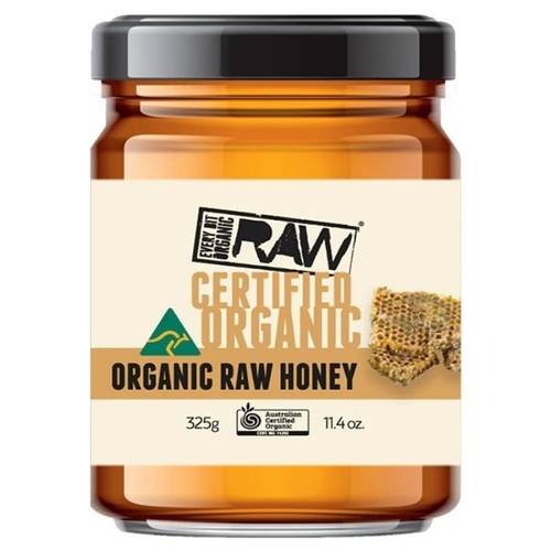 Every Bit Organic Raw Organic Honey  (Unheated) 325g