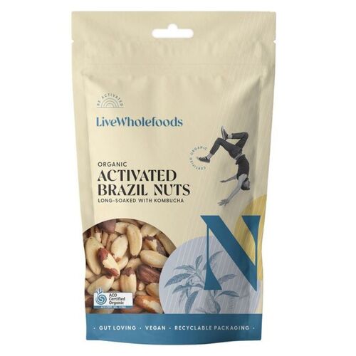 Live Wholefoods Organic Activated Brazil 120g