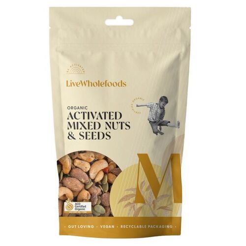 Live Wholefoods Organic Activated Mixed Nuts & Seeds 300g