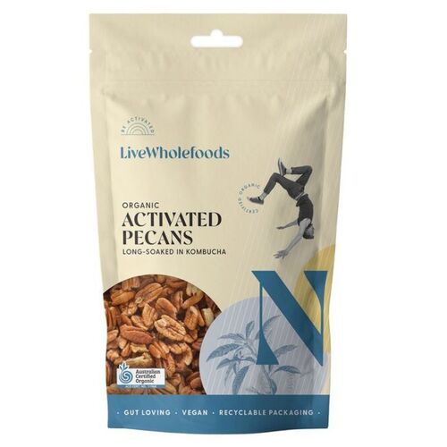 Live Wholefoods Organic Activated Pecans 120g